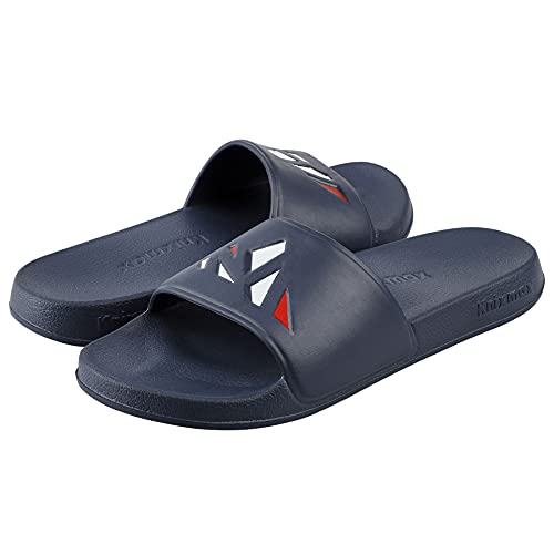 Knixmax Zapatos de Playa y Piscina para Hombre y Mujer Baño Ducha Zapatillas Chanclas Deslizadores Unisex Adulto Slip on Azul marino 36/37 EU