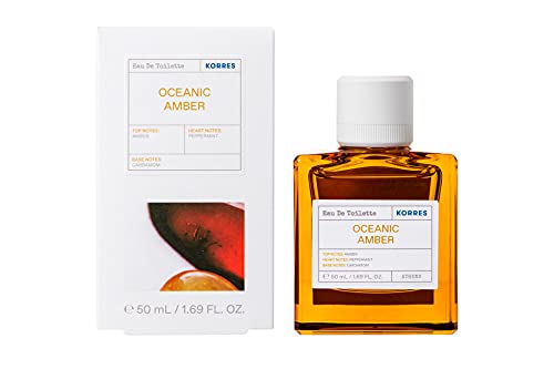 KORRES Agua de Toilette Ocean Amber para hombre, 50 ml