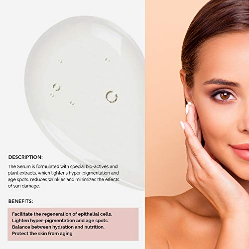 KPS VITAL 【PREMIUM】 OLEALAF Serum+ Facial Mujer Serum Facial Vitamina C y Ácido Hialurónico Puro Cosmética Mujer Cremas Faciales Mujer Antiarrugas