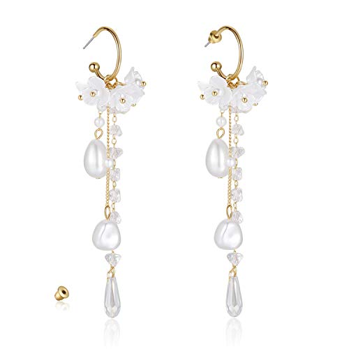KRUCKEL Peach Blossom Flower Dangle Earrings - 7079161