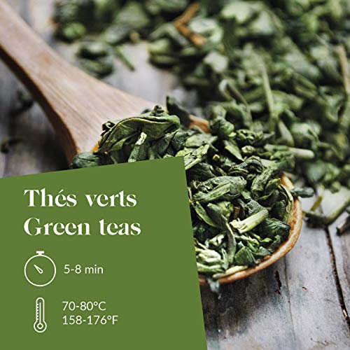 Kusmi Tea - Té verde orgánico con sabor a jengibre-limón - Lata de 100g