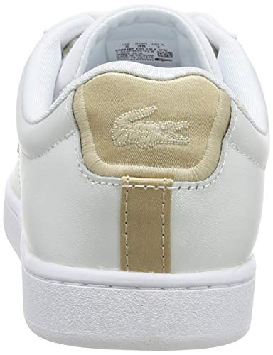 Lacoste Carnaby EVO 118 6 SPW, Zapatillas Mujer, White/Gold, 36 EU