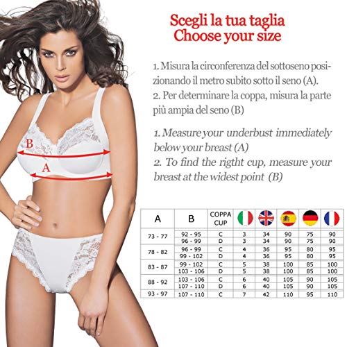 Lady Bella PA0785 Body Reductor para Mujer en Copas D - Faja Moldeadora sin Aros y sin Costuras - Body Interior de Microfibra Transpirable con Tirantes Anchos, Vientre Plano (Negro, 105D)