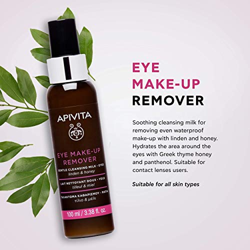 Leche desmaquillante de ojos miel y tila Apivita 100 ml