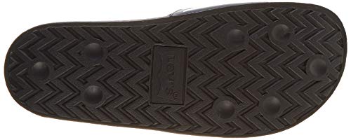Levi's June L, Chanclas Hombre, Negro (R Black 59), 44 EU