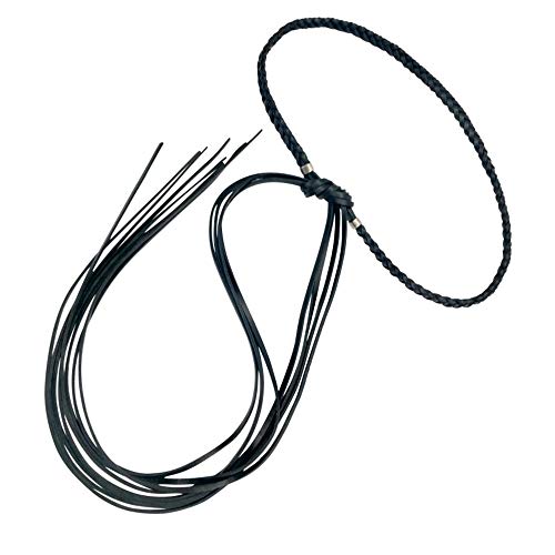 Leyva - Cinturón de señora de piel trenzado en espiga (85 cm)