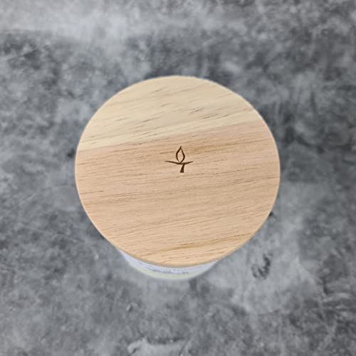 Lifestyle & More Vela perfumada Nature | White Musk & Warm Vanilla | Altura 9 cm, Ø 8,2 cm | Peso de Cera 205gr | Tiempo de combustión 35-40 Horas | Ecológico y 100% Cera de Soja