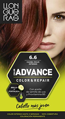Llongueras Color Advance 6.6 Caoba Rojo Intenso - 220 gr