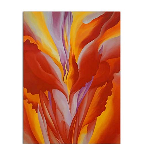 LLXHG Canvas Retro Paintings Office Living Room Decoración del Hogar sobre Lienzo Wall Art Posters Antique La Traducción De Flower-50X60Cmx3Pcs Sin Marco