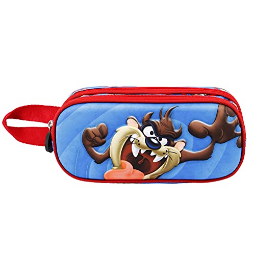 Looney Tunes Taz-Estuche Portatodo 3D Doble
