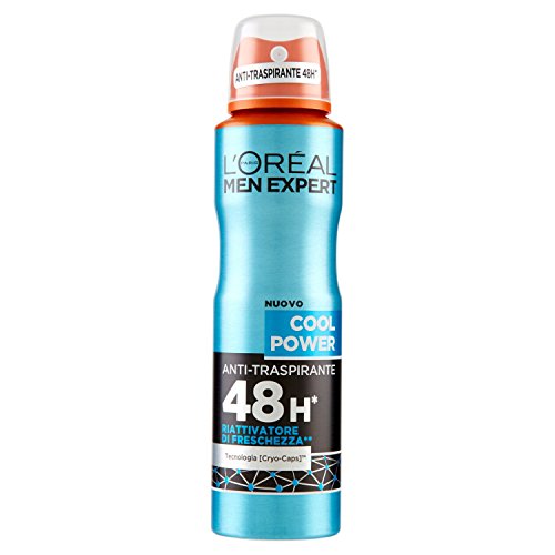 L'Oréal Paris Men Expert Carbon Protect - Desodorante en spray antitranspirante para hombre Potencia de enfriamiento