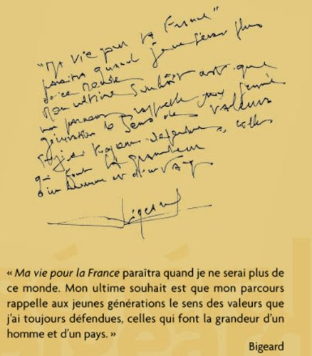 Ma vie pour la France (Documents)