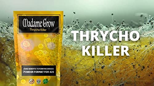 MADAME GROW Thrycho Killer - Thricodermas para tu Planta - Forma Micorrizas - Hongos beneficiosos coloniza el Suelo de tu Planta - Mejora el Rendimiento y la absorción (50 Gramos)