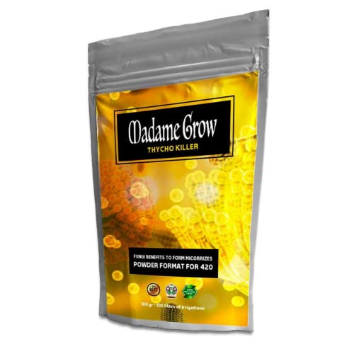 MADAME GROW Thrycho Killer - Thricodermas para tu Planta - Forma Micorrizas - Hongos beneficiosos coloniza el Suelo de tu Planta - Mejora el Rendimiento y la absorción (50 Gramos)