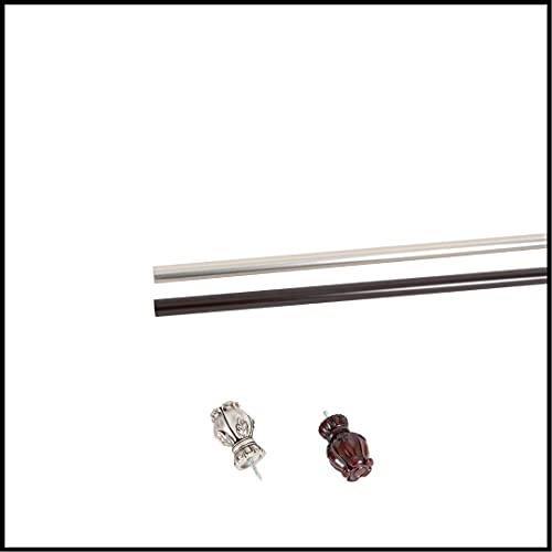 Maison Desyne Barra de Cortina Iris 25 mm 71-122 cm - Plata