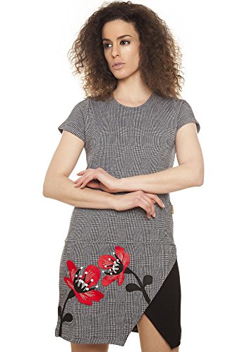 Mamatayoe GRIMANI Vestido Casual, Gris (Gales), Small (Tamaño del Fabricante:S) para Mujer