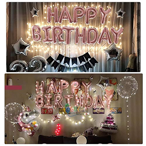 MANUKA Globos de Oro Rosa Globos con Letras de Oro Rosa de la A a la Z para Aniversarios de Boda para Fiestas de Cumpleaños para Bodas de Navidad Año Nuevo Decoraciones para Banquetes