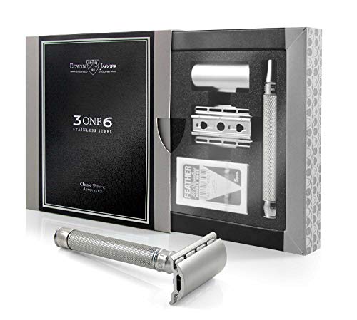 Maquinilla Clásica de Afeitar Acero Inoxidable Knurled Edwin Jagger