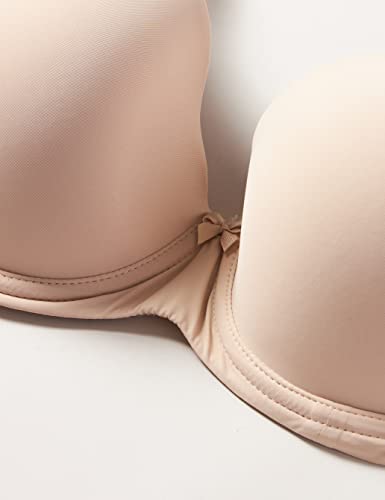 Marca Amazon - Iris & Lilly Sujetador Copa Alta Mujer, Beige (Nude), 85F, Label: 32E