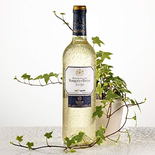 Marqués de Riscal - Vino blanco Denominación de Origen Rueda, Variedad 100% Verdejo, 100% Organic con certificación ecológica - Estuche 3 botellas x 750 ml - Total 2250 ml