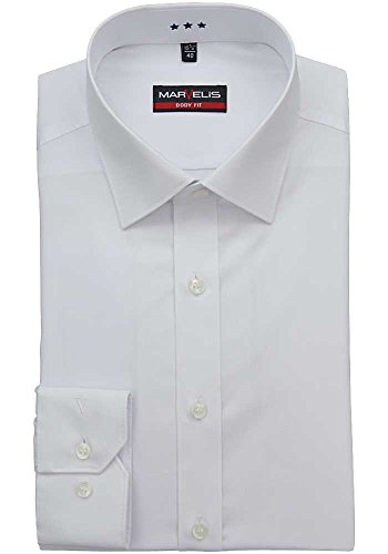 Marvelis 6798.64.00 Body Fit - Camisa con costura de división Blanco 44