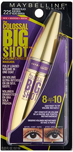 MAYBELLINE - Volum' Express The Colossal Big Shot Washable Mascara, Brownish Black - 0.33 fl. oz. (9.7 ml)