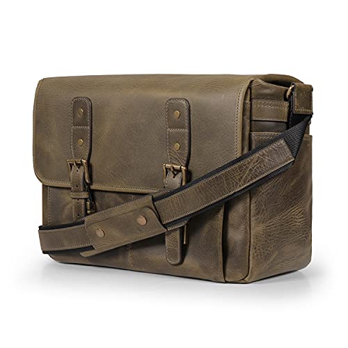 MegaGear Maletín Satchel Portfolio Notebook Tablet Messenger Bag para Hombres y Mujeres con Correa Ajustable para el Hombro