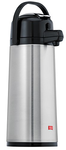 Melitta Professional – Jarra térmica (2,2 L Pump mecanismo (Acero Inoxidable pistón)
