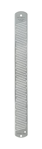 Microplane Zester Rallador Clásico, Acero Inoxidable, Plata, 32x4x1.5 cm