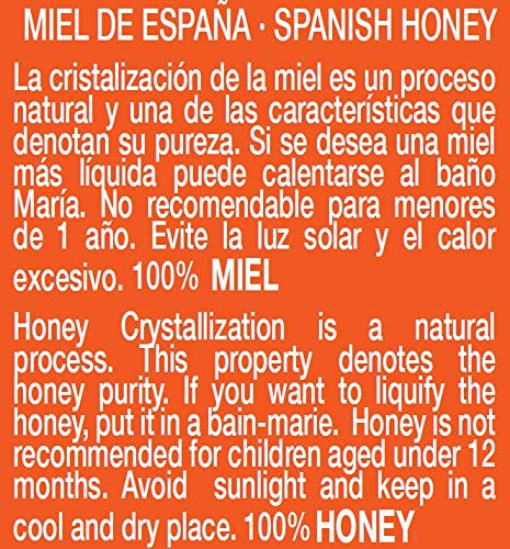 Miel de Espliego - 1kg - Producida en España - Tradicional & 100% pura - Aroma Floral y Sabor Dulce