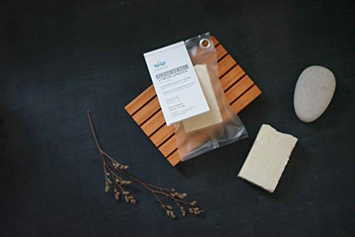 MISAVON Handseife LEMON JUNIPER- Naturkosmetik mit Fleur de Sel 100% natürlich mit ätherischen Ölen Handgemacht 112g