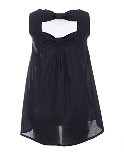 MISS BLUMARINE Vestido con pedrería para niña Negro XS