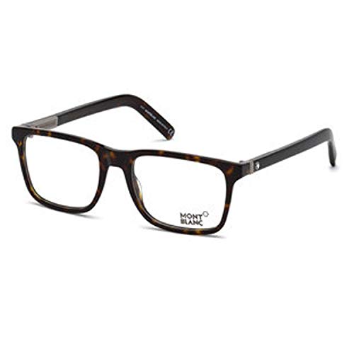 Montblanc MB0737 Monturas de Gafas, Marrón (Avana Color A Ta), 55.0 Unisex Adulto