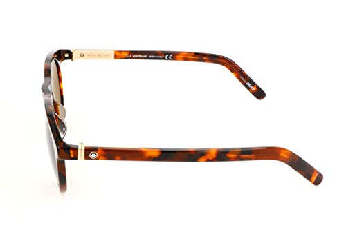 Montblanc Mont Blanc Gafas de Sol, Marrón (Brown), 51.0 Unisex Adulto
