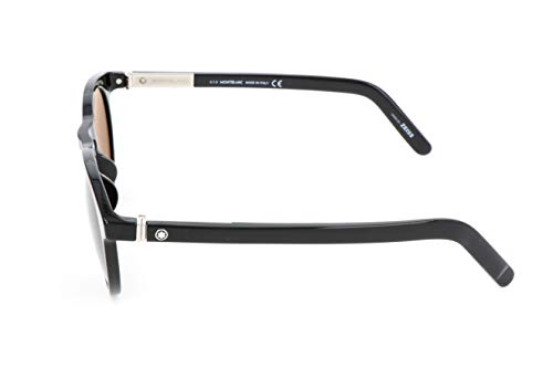 Montblanc Mont Blanc Gafas de Sol, Negro (Black), 51.0 Unisex Adulto