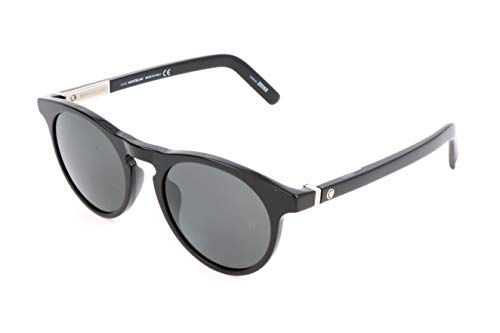 Montblanc Mont Blanc Gafas de Sol, Negro (Black), 51.0 Unisex Adulto