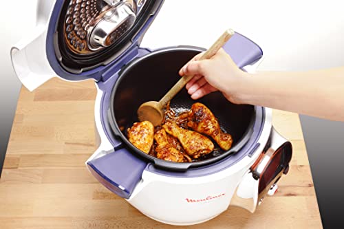 Moulinex Cookeo CE7041 - Robot de Cocina, cocina alta Presión, 6 Modos Cocción, programable, 100 recetas programadas y Bol Extraíble Antiadherente con Capacidad hasta 6 raciones y fácil interfaz