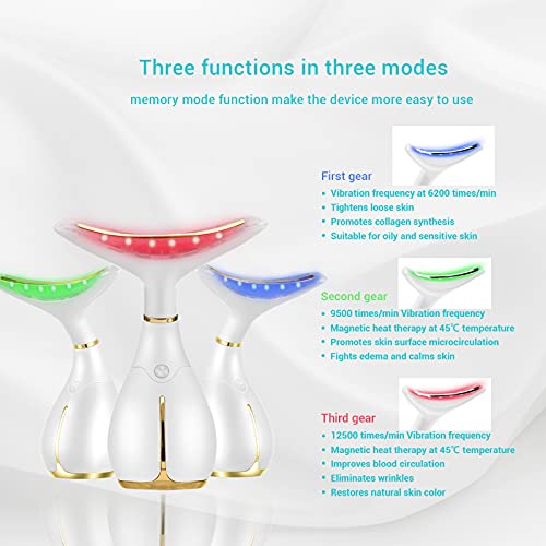 Ms.W Dispositivo de Belleza Electrico Masajeador Cara, Masaje Facial Aparatos Para Flacidez Cara Masajeador Facial Antiarrugas, Maquina Quita Arrugas Lifting Facial Skin Care Masajeadores Faciales