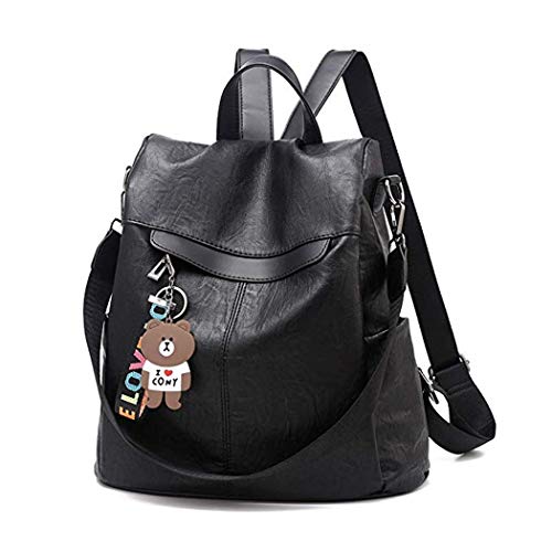 NAITOKE Mochila Mujer Bandolera Mochila antirrobo Cuero Artificial