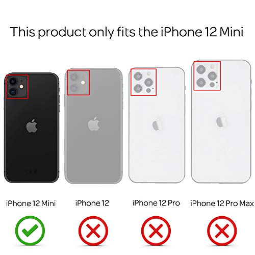 NALIA Ultra-Fina Carcasa Compatible con iPhone 12 Mini Funda, Cubierta Protectora Delgado Ligera Hard Case Rigida Bumper, Telefono Movil Estuche Slim Cover Smartphone Cobertura Dura, Color:Negro