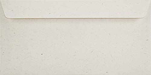 Netuno 25x sobres largos color cremoso DIN DL 110x220mm 130g Flora Giglio solapa recta sin ventana húmedo sobres ECO reciclados vintage elegantes americanos para tarjetas de invitación Boda cumpleaños
