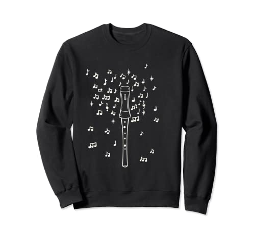Notas para flauta dulce Sudadera