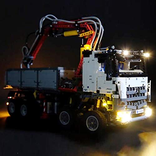 NURICH Juego de luces para Lego Technic 42043, Mercedes Benz Arocs 3245, compatibles con Lego 42043