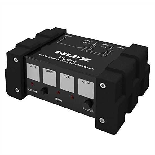 NUX PLS-4 Conmutador de cuatro canales para guitarra/Bass Line