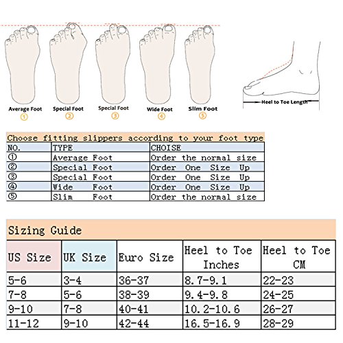 ofoot Zapatillas Mujer Casa Algodon Espuma con Memoria, Pantuflas Estar Lavable Interior Antideslizante