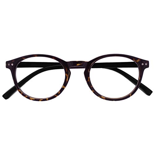 Opulize Zen Gafas De Lectura Oscuro Marrón Carey Pequeño Hombres Mujeres Bisagras Resorte R24-2 +1,00