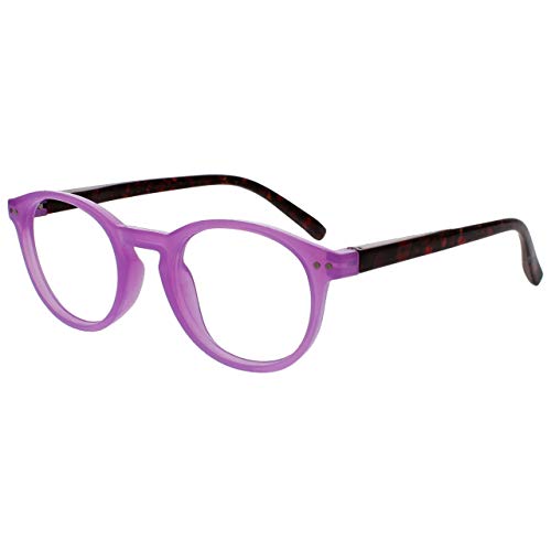 Opulize Zen Pack 4 Gafas De Lectura Con Lectores De Sol Rosa Púrpura Turquoise Cristal Pequeño Hombres Mujeres RRRS24-45QC +1,00