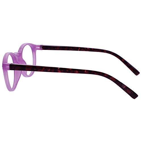 Opulize Zen Pack 4 Gafas De Lectura Con Lectores De Sol Rosa Púrpura Turquoise Cristal Pequeño Hombres Mujeres RRRS24-45QC +1,00