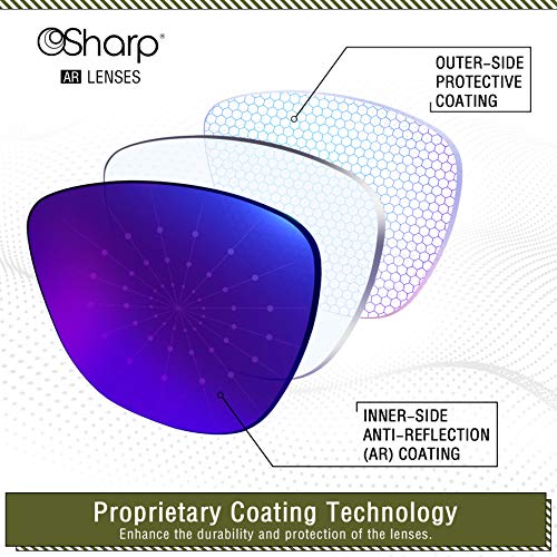 OSharp Lentes de repuesto de rendimiento para gafas Oakley Turbine OO9263
