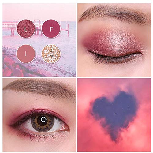Paleta de sombra de ojos mate resistente al agua paleta de sombras de ojos sombra de ojos paleta de sombras de ojos brillante paleta 18 colores paleta de ojos para todo tipo piel regalo para mujeres